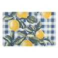 thumbnail image 1 of Yayeee Doormat for Indoor Entrance 32" x 20" Non Slippery Floor Rug, Retro Beige Lemon, 1 of 8