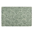 thumbnail image 1 of Yayeee Doormat for Indoor Entrance 32" x 20" Non Slippery Floor Rug, Retro Green Abstract, 1 of 8