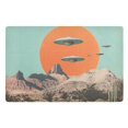 thumbnail image 1 of Yayeee Doormat for Indoor Entrance 32" x 20" Non Slippery Floor Rug, Retro UFO, 1 of 1