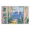 thumbnail image 1 of Yayeee Doormat for Inside 20"x32" Absorbent Low-Profile Washable Non-Slip Rubber Backed Entryway Rug, Seaside Leaves, 1 of 8