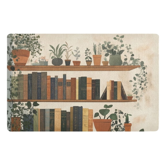 Yayeee Doormat for Indoor Entrance 32" x 20" Non Slippery Floor Rug, Shelf Plants