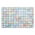 thumbnail image 1 of Yayeee Doormat for Indoor Entrance 32" x 20" Non Slippery Floor Rug, Small Pastel Pattern, 1 of 8