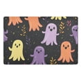 thumbnail image 1 of Yayeee Doormat for Indoor Entrance 32" x 20" Non Slippery Floor Rug, Yellow Halloween Ghosts, 1 of 8
