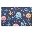 thumbnail image 1 of Yayeee Doormat for Indoor Entrance 32" x 20" Non Slippery Floor Rug, Yellow Jellyfish, 1 of 8