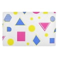 thumbnail image 1 of Yayeee Doormat for Indoor Entrance 32" x 20" Non Slippery Floor Rug, Yellow Retro Round, 1 of 8