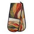thumbnail image 1 of Yayeee Double Oven Mitt Kitchen Heat Resistant Baking 35" x7" Quilted Glove, Abstract Desert Pattern, 1 of 6