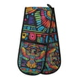 thumbnail image 1 of Yayeee Double Oven Mitt Kitchen Heat Resistant Baking 35" x7" Quilted Glove, Abstract Eagle, 1 of 6