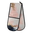 thumbnail image 1 of Yayeee Double Oven Mitt Kitchen Heat Resistant Baking 35" x7" Quilted Glove, Abstract Landscape, 1 of 6