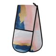 thumbnail image 1 of Yayeee Double Oven Mitt Kitchen Heat Resistant Baking 35" x7" Quilted Glove, Abstract Painting, 1 of 6