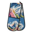 thumbnail image 1 of Yayeee Double Oven Mitt Kitchen Heat Resistant Baking 35" x7" Quilted Glove, Abstract Snow Mountain, 1 of 6