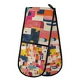 thumbnail image 1 of Yayeee Double Oven Mitt Kitchen Heat Resistant Baking 35" x7" Quilted Glove, Art Geometric, 1 of 6