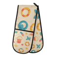 thumbnail image 1 of Yayeee Double Oven Mitt Kitchen Heat Resistant Baking 35" x7" Quilted Glove, Beach Pattern, 1 of 6