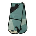 thumbnail image 1 of Yayeee Double Oven Mitt Kitchen Heat Resistant Baking 35" x7" Quilted Glove, Black Cat, 1 of 6