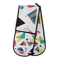 thumbnail image 1 of Yayeee Double Oven Mitt Kitchen Heat Resistant Baking 35" x7" Quilted Glove, Black Retro Pattern, 1 of 6