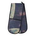 thumbnail image 1 of Yayeee Double Oven Mitt Kitchen Heat Resistant Baking 35" x7" Quilted Glove, Blue Earth, 1 of 6