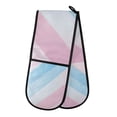 thumbnail image 1 of Yayeee Double Oven Mitt Kitchen Heat Resistant Baking 35" x7" Quilted Glove, Blue Gradient, 1 of 6