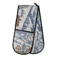 thumbnail image 1 of Yayeee Double Oven Mitt Kitchen Heat Resistant Baking 35" x7" Quilted Glove, Blue Snowy Mountain, 1 of 6