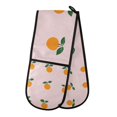 thumbnail image 1 of Yayeee Double Oven Mitt Kitchen Heat Resistant Baking 35" x7" Quilted Glove, Cartoon Citrus, 1 of 6