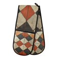 thumbnail image 1 of Yayeee Double Oven Mitt Kitchen Heat Resistant Baking 35" x7" Quilted Glove, Checkered Pattern, 1 of 6