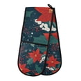 thumbnail image 1 of Yayeee Double Oven Mitt Kitchen Heat Resistant Baking 35" x7" Quilted Glove, Christmas Berries, 1 of 6