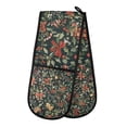 thumbnail image 1 of Yayeee Double Oven Mitt Kitchen Heat Resistant Baking 35" x7" Quilted Glove, Christmas Bows, 1 of 6