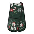 thumbnail image 1 of Yayeee Double Oven Mitt Kitchen Heat Resistant Baking 35" x7" Quilted Glove, Christmas Dog, 1 of 6