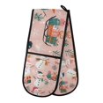 thumbnail image 1 of Yayeee Double Oven Mitt Kitchen Heat Resistant Baking 35" x7" Quilted Glove, Christmas Snowman, 1 of 6