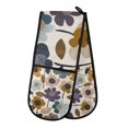 thumbnail image 1 of Yayeee Double Oven Mitt Kitchen Heat Resistant Baking 35" x7" Quilted Glove, Colorful Floral, 1 of 6