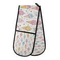 thumbnail image 1 of Yayeee Double Oven Mitt Kitchen Heat Resistant Baking 35" x7" Quilted Glove, Colorful Ice Cream Pattern, 1 of 6