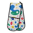 thumbnail image 1 of Yayeee Double Oven Mitt Kitchen Heat Resistant Baking 35" x7" Quilted Glove, Colorful Round, 1 of 6