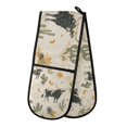 thumbnail image 1 of Yayeee Double Oven Mitt Kitchen Heat Resistant Baking 35" x7" Quilted Glove, Cowboy Pattern, 1 of 6