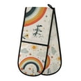 thumbnail image 1 of Yayeee Double Oven Mitt Kitchen Heat Resistant Baking 35" x7" Quilted Glove, Cute Rainbow, 1 of 6