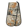 thumbnail image 1 of Yayeee Double Oven Mitt Kitchen Heat Resistant Baking 35" x7" Quilted Glove, Deer Pattern, 1 of 6