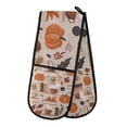 thumbnail image 1 of Yayeee Double Oven Mitt Kitchen Heat Resistant Baking 35" x7" Quilted Glove, Fall Acorns Pattern, 1 of 6
