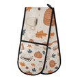 thumbnail image 1 of Yayeee Double Oven Mitt Kitchen Heat Resistant Baking 35" x7" Quilted Glove, Fall Books, 1 of 6