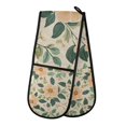 thumbnail image 1 of Yayeee Double Oven Mitt Kitchen Heat Resistant Baking 35" x7" Quilted Glove, Floral Design, 1 of 6