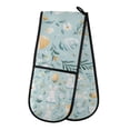 thumbnail image 1 of Yayeee Double Oven Mitt Kitchen Heat Resistant Baking 35" x7" Quilted Glove, Floral Easter, 1 of 6