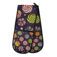 thumbnail image 1 of Yayeee Double Oven Mitt Kitchen Heat Resistant Baking 35" x7" Quilted Glove, Galactic Candy, 1 of 6