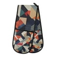 thumbnail image 1 of Yayeee Double Oven Mitt Kitchen Heat Resistant Baking 35" x7" Quilted Glove, Geometric Pattern, 1 of 6