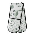 thumbnail image 1 of Yayeee Double Oven Mitt Kitchen Heat Resistant Baking 35" x7" Quilted Glove, Green Dinosaur Pattern, 1 of 6