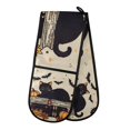 thumbnail image 1 of Yayeee Double Oven Mitt Kitchen Heat Resistant Baking 35" x7" Quilted Glove, Halloween Cat, 1 of 6