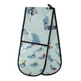 thumbnail image 1 of Yayeee Double Oven Mitt Kitchen Heat Resistant Baking 35" x7" Quilted Glove, Ice Hockey, 1 of 6