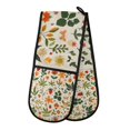 thumbnail image 1 of Yayeee Double Oven Mitt Kitchen Heat Resistant Baking 35" x7" Quilted Glove, Leaves Pattern, 1 of 6