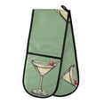 thumbnail image 1 of Yayeee Double Oven Mitt Kitchen Heat Resistant Baking 35" x7" Quilted Glove, Lemon Juice, 1 of 6