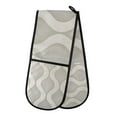 thumbnail image 1 of Yayeee Double Oven Mitt Kitchen Heat Resistant Baking 35" x7" Quilted Glove, Light Gray Pattern, 1 of 6