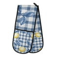 thumbnail image 1 of Yayeee Double Oven Mitt Kitchen Heat Resistant Baking 35" x7" Quilted Glove, Light Lemon, 1 of 6