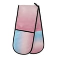 thumbnail image 1 of Yayeee Double Oven Mitt Kitchen Heat Resistant Baking 35" x7" Quilted Glove, Light Pink Gradient, 1 of 6
