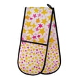 thumbnail image 1 of Yayeee Double Oven Mitt Kitchen Heat Resistant Baking 35" x7" Quilted Glove, Light Pink Stars, 1 of 6