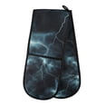 thumbnail image 1 of Yayeee Double Oven Mitt Kitchen Heat Resistant Baking 35" x7" Quilted Glove, Lightning Pattern, 1 of 6