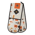 thumbnail image 1 of Yayeee Double Oven Mitt Kitchen Heat Resistant Baking 35" x7" Quilted Glove, Minimalist Geometric Pattern, 1 of 6